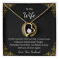 Forever Love Necklace for Wife – With All My Heart Message Card