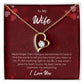 Forever Love Necklace for Wife – Wedding Day Keepsake with Note