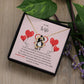 Forever Love Necklace for Wife – To My Queen Personalized Message