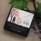 Forever Love Necklace for Wife – Soulmate Gift with Custom Card
