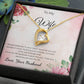 Forever Love Necklace for Wife – Romantic Anniversary Gift Card