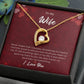 Forever Love Necklace for Wife – Wedding Day Keepsake with Note