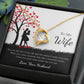 Forever Love Necklace for Wife – Soulmate Gift with Custom Card